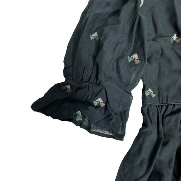 Last Chance NWT MIRTH Handmade Editions NAPA Mini Dress in Black Jamdani m - Picture 11 of 16